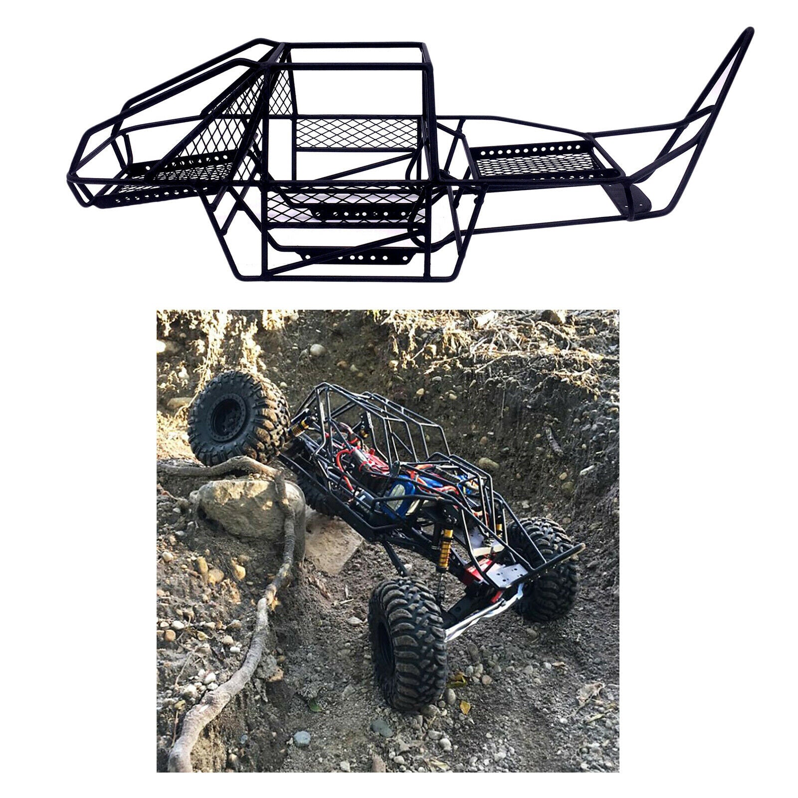 Iron RC Chassis Frame for Axial SCX10 1/10 Crawler Car DIY Parts Accessories