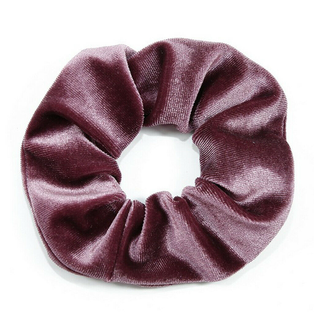 2x Velvet Scrunchies Assorted Rubber Hair Band Hair Ring Hair Accessories