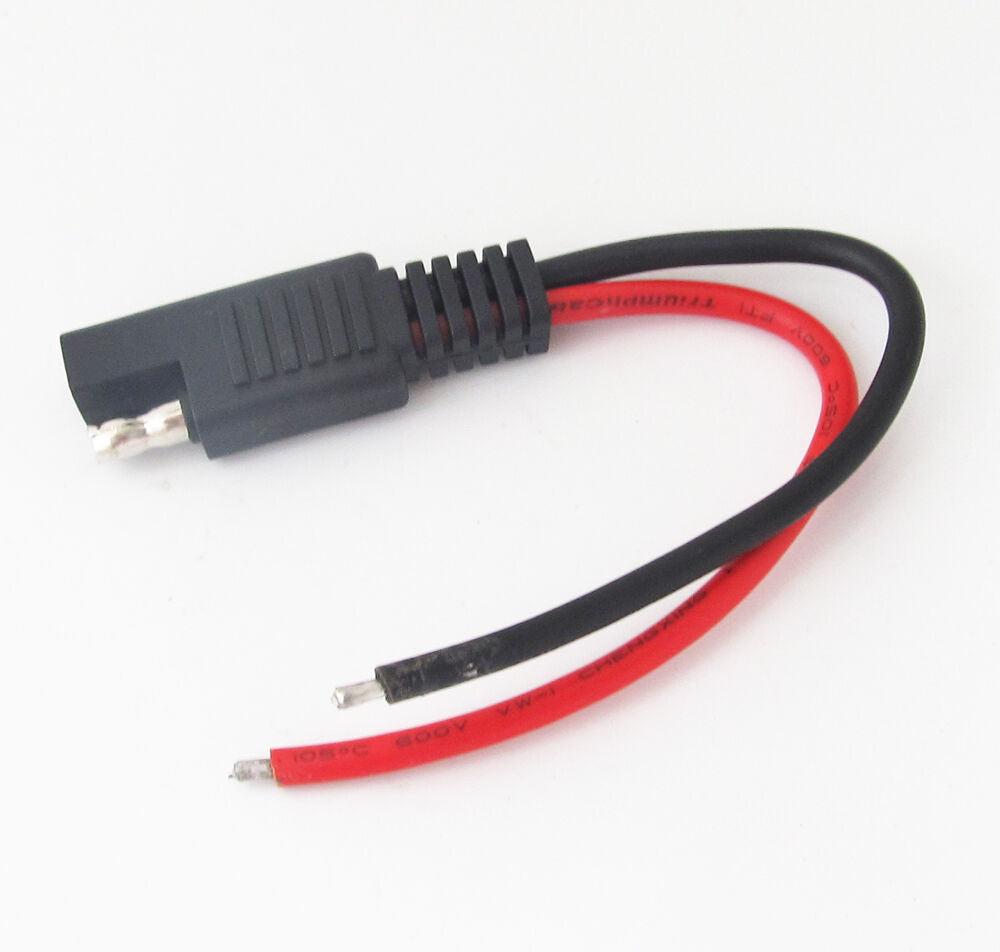 5pcs Red + Black 15cm/0.15M SAE DC Power Automotive DIY Cable 14AWG Wire