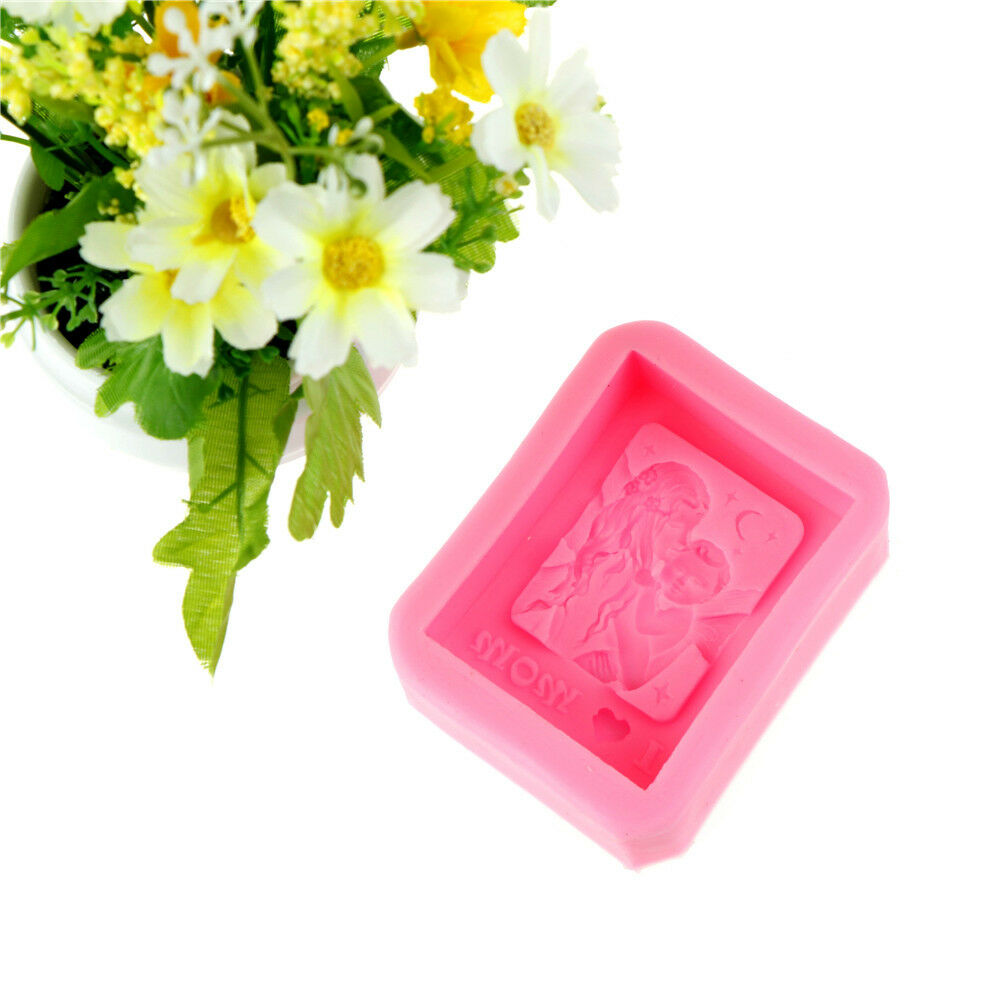 Love Mom Silicone Soap Mold DIY Molds Cake Baking Mold Mothers Day Gift&J.l8