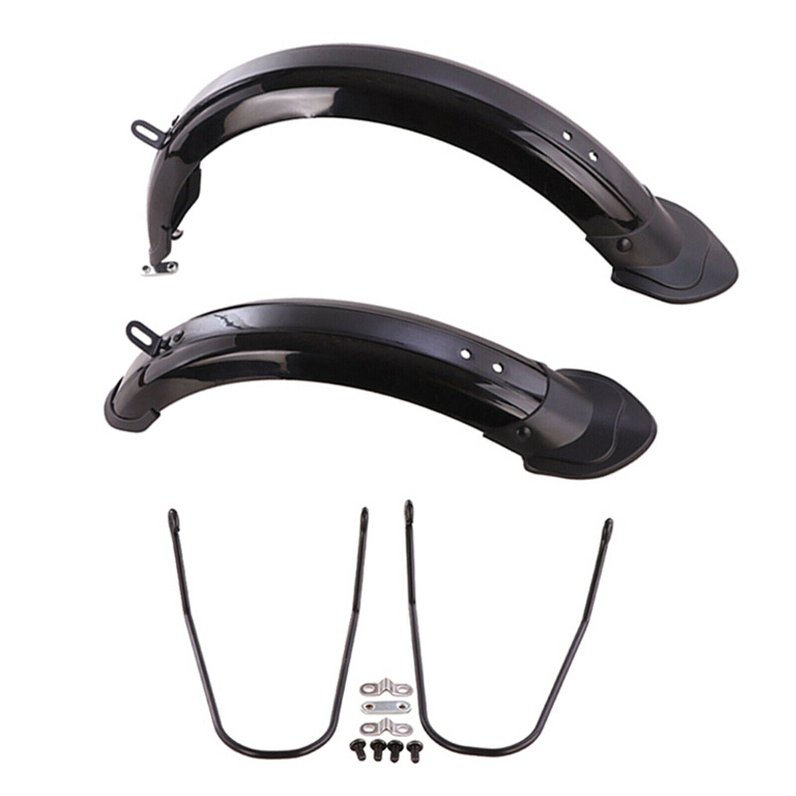 12in 14 in Folding Bike Mudguard Set Bicycle Front Rear Wheel Mud Blocker