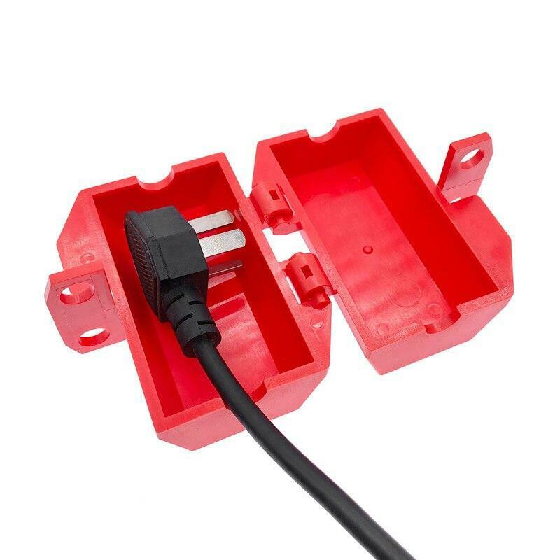 Heavy Duty Electrical Plug Lockout Box Plastic Tag Out Device Safety Tools