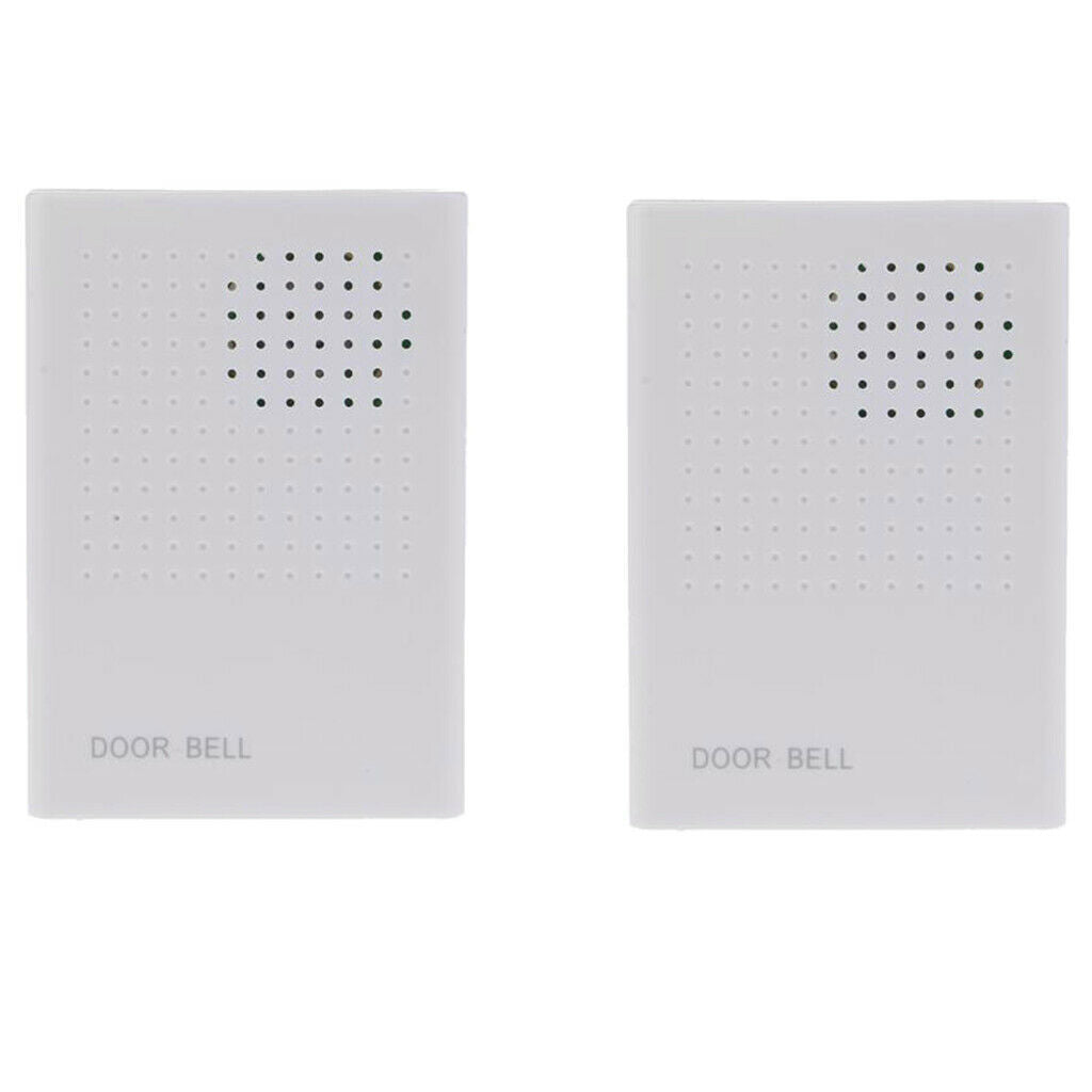 2pcs Universal Wired Doorbell Home Improvement Clear Sound Alarm Supporter