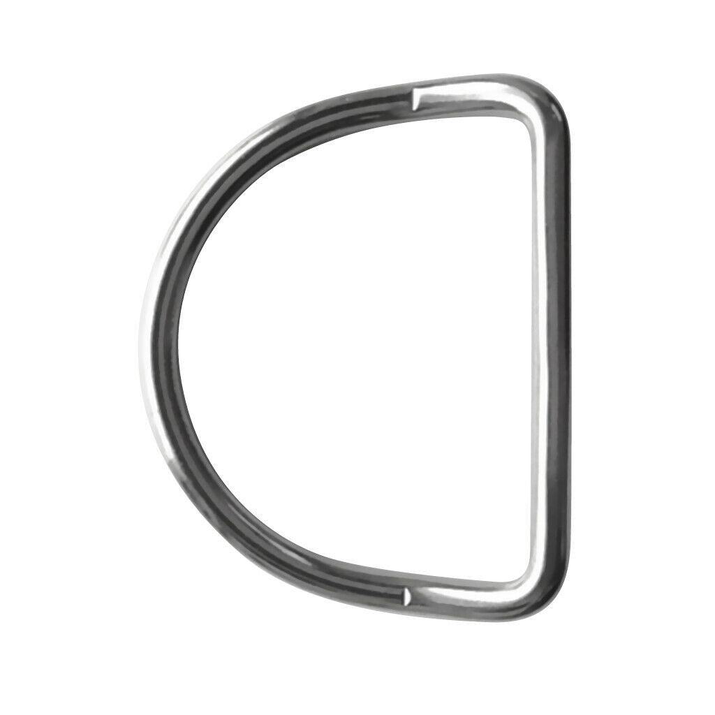 Heavy Duty 316 Stainless Steel Dive Scuba Bent D Ring Fits 50mm Webbing Belt