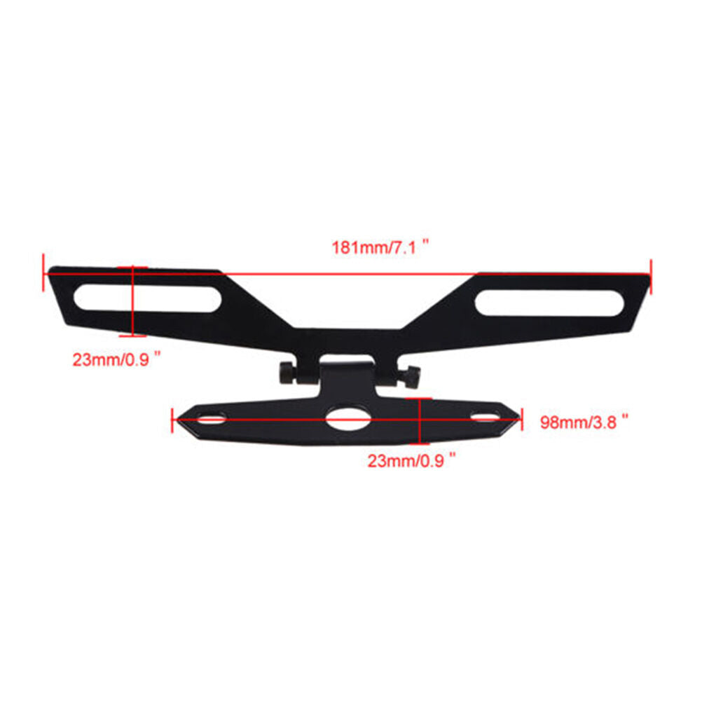 Motorcycle Adjustable Folding License Plate Holder Tail Rear Light Bracke.l8