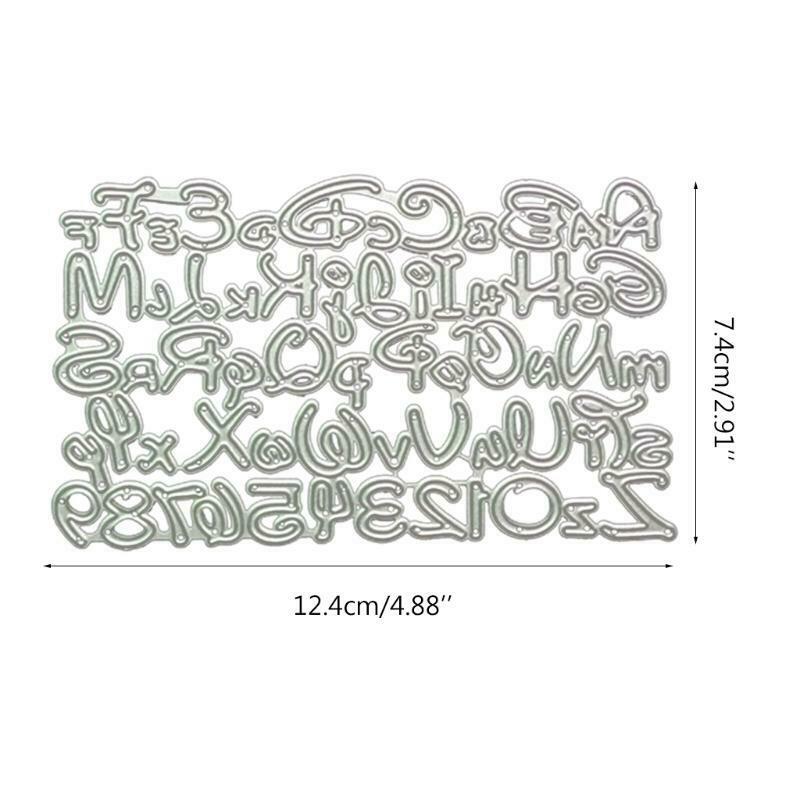 Letter Number Metal Cutting Dies Stencil DIY Scrapbooking Album Paper Card Mold