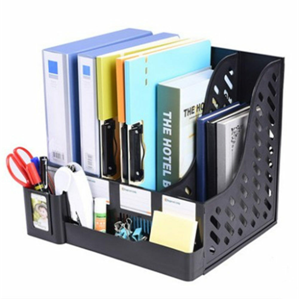 4 Layers  File Document Holders Desk Set Book Holder Office School Supplies
