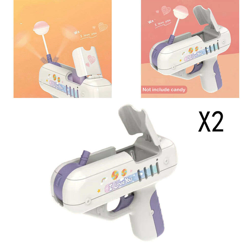 2Pieces Novelty Lollipop Gun Sugar Over 6 years Old Birthday Gifts Fun Play