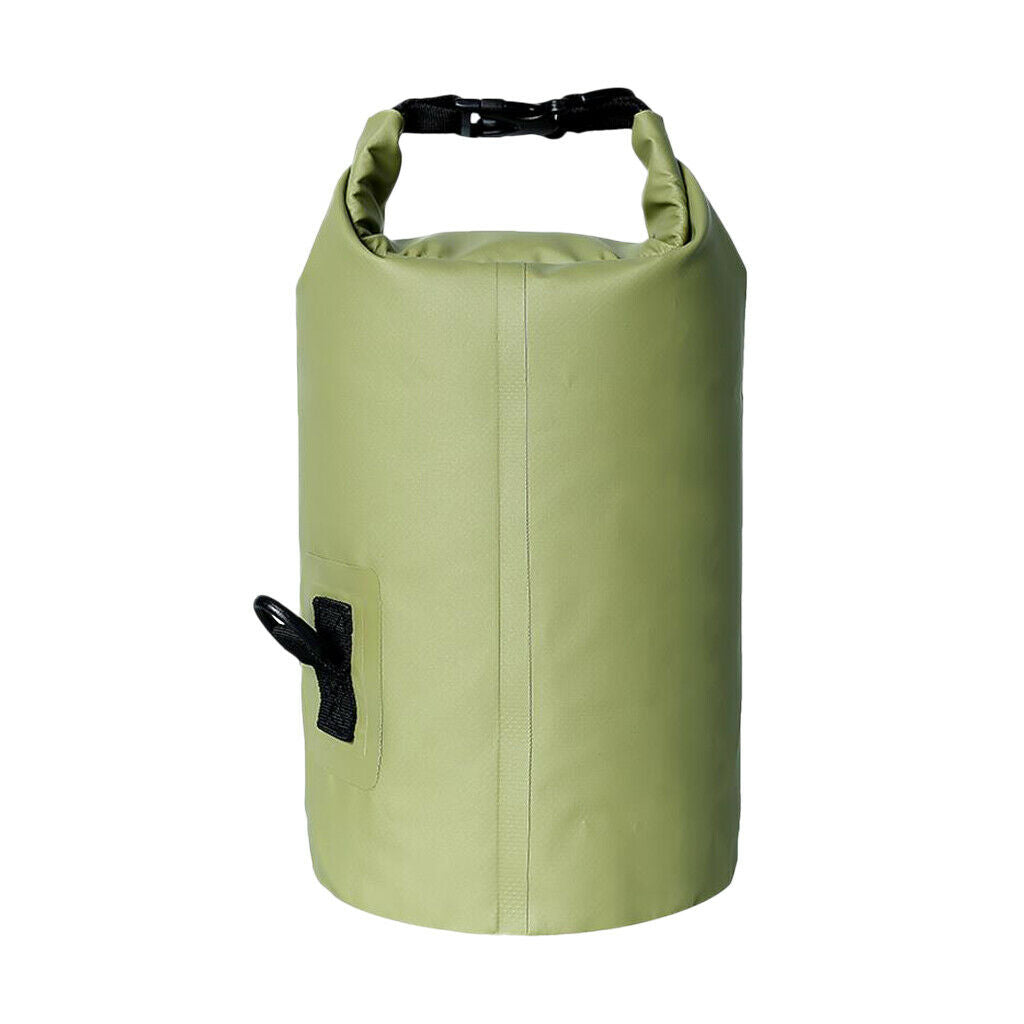 5L Waterproof Dry Bag Backpack for Beach Kayak Canoe Fishing Camping Green