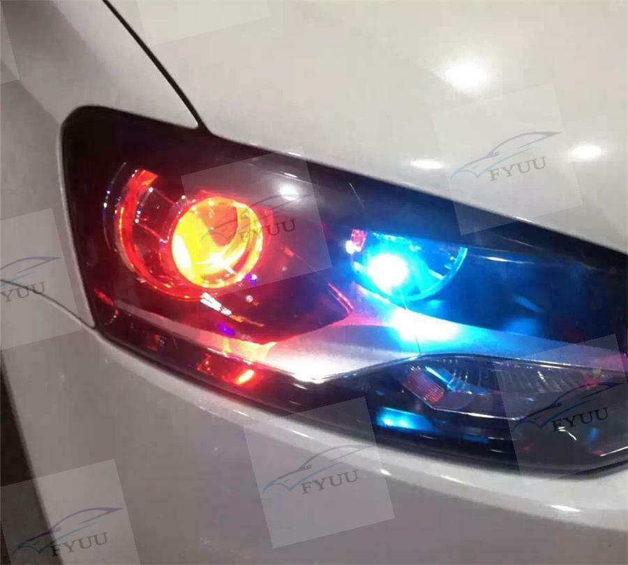 2Pcs/Lot RGB Blueteeth APP Demon Eye Car Headlight Bulb Kit LED Background Lamp