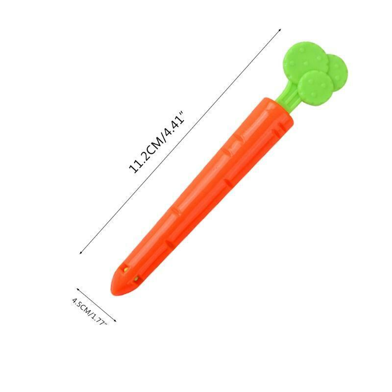 5 Pcs Carrot Shape Food Snacks Sealing Clip Magnet Storage Food Snack Seal Tools