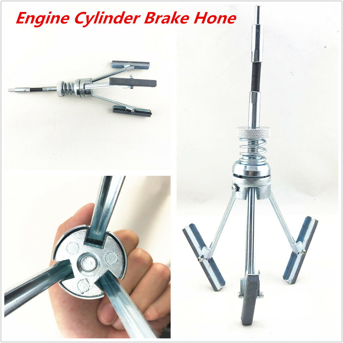 Car Engine Cylinder Brake Hone Honing Bore Honing Garage Hand Tool 51mm - 177mm