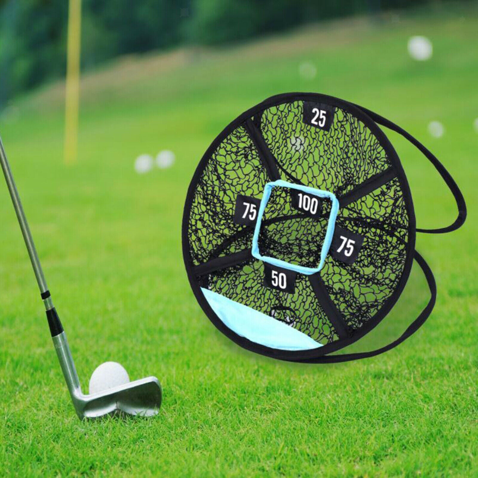 Foldable Golf Chipping Net Backyard Indoor Putting Training Aid Trainer Targets