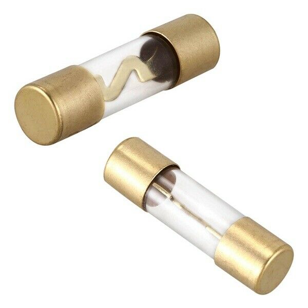 Audio Car 60A 38mmx10mm AGU Glass Tube Fuses 2 Pieces Z2G7