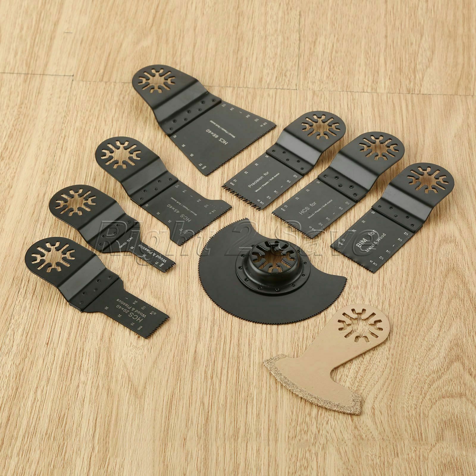 9pcs/set Pro Oscillating Multi Tool Saw Blade Cutter For Fein Multimaster Makita