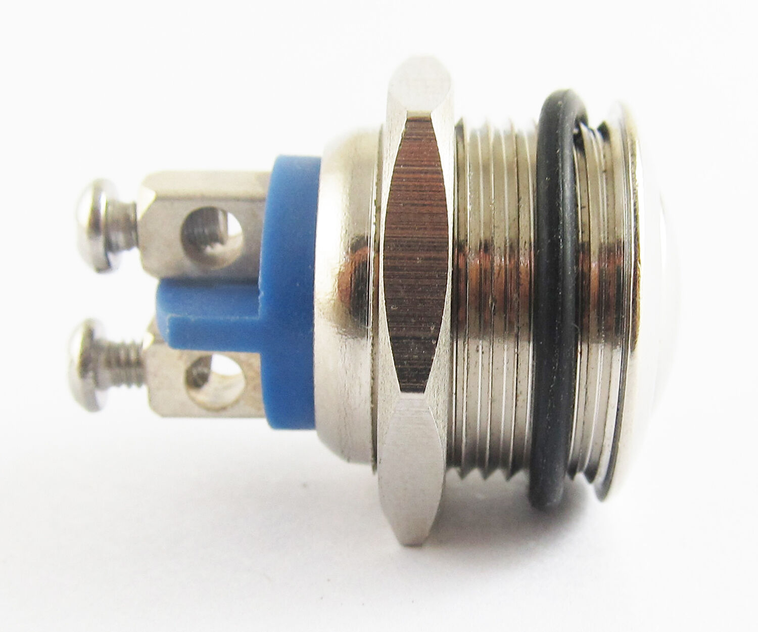 4x 16mm QN16-A2 Metal Round Circle Head Push Button Momentary Waterproof Switch