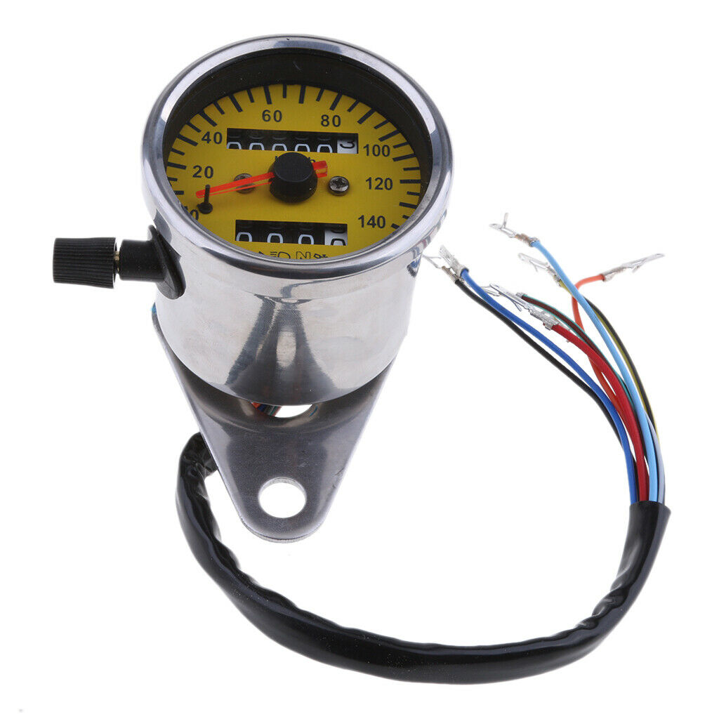 60mm Motorbike Universal LED Speedometer Gauge with Four Indicator Functions