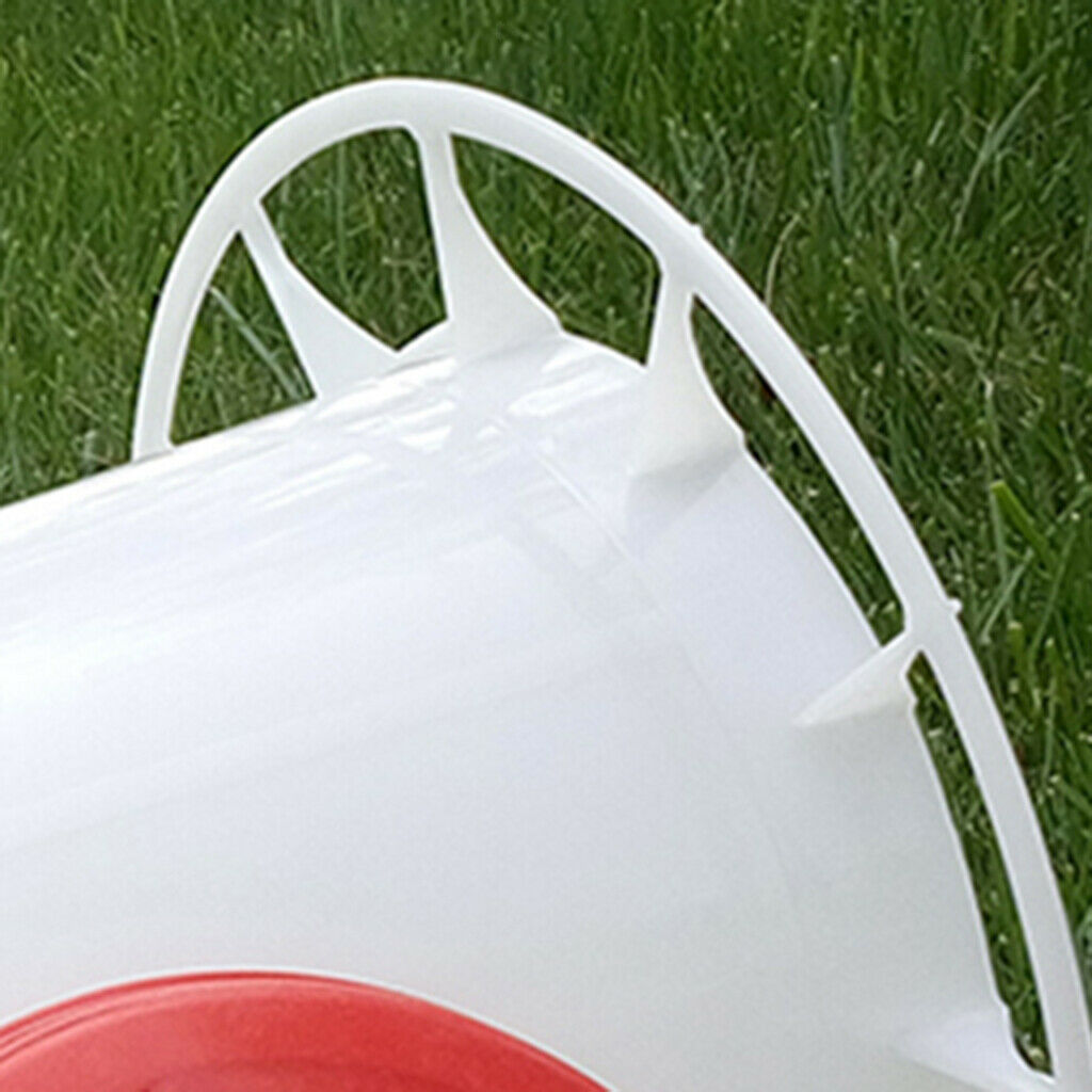 Plastic Chick Feeder Domestic Fowl Poultry Feeding Supplies 1.5kg with Lid