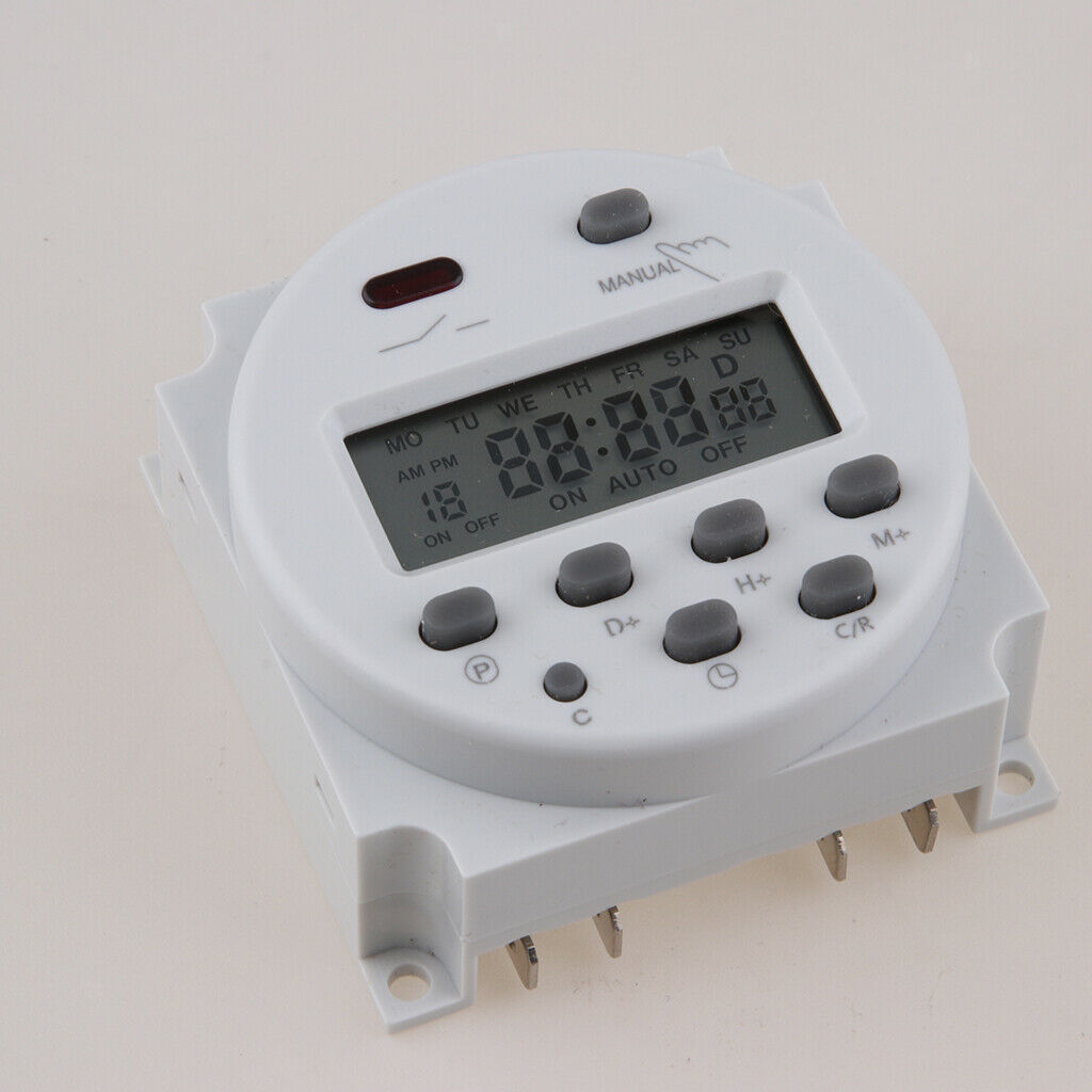 Timer Relay Switch CN101A DC12V 16A Digital LCD Programmable