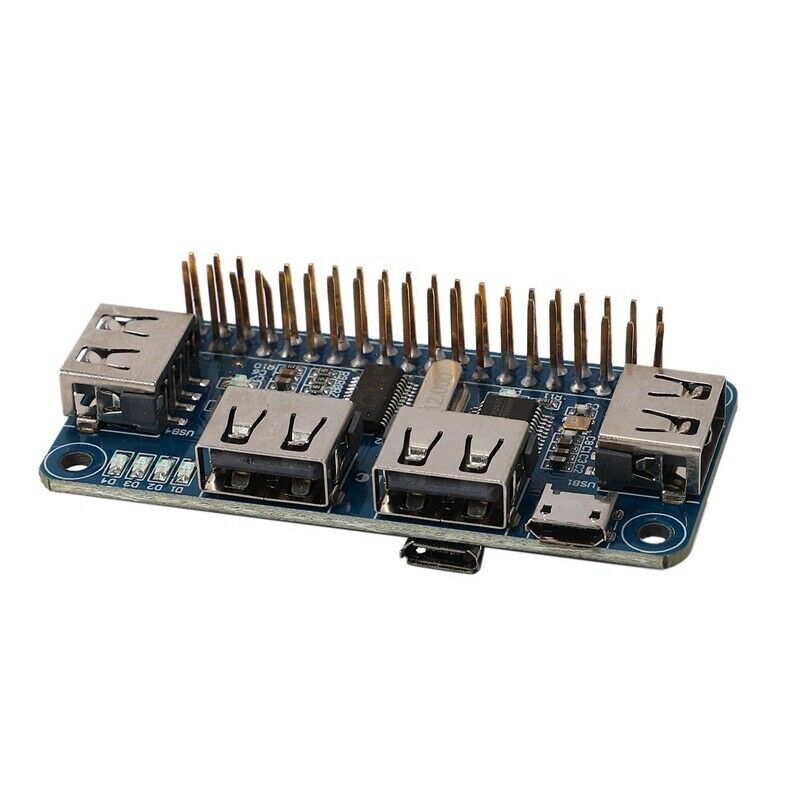 4 Ports USB HUB HAT For Raspberry Pi 3 / 2 / Zero W Extension Board USB To UARQ2