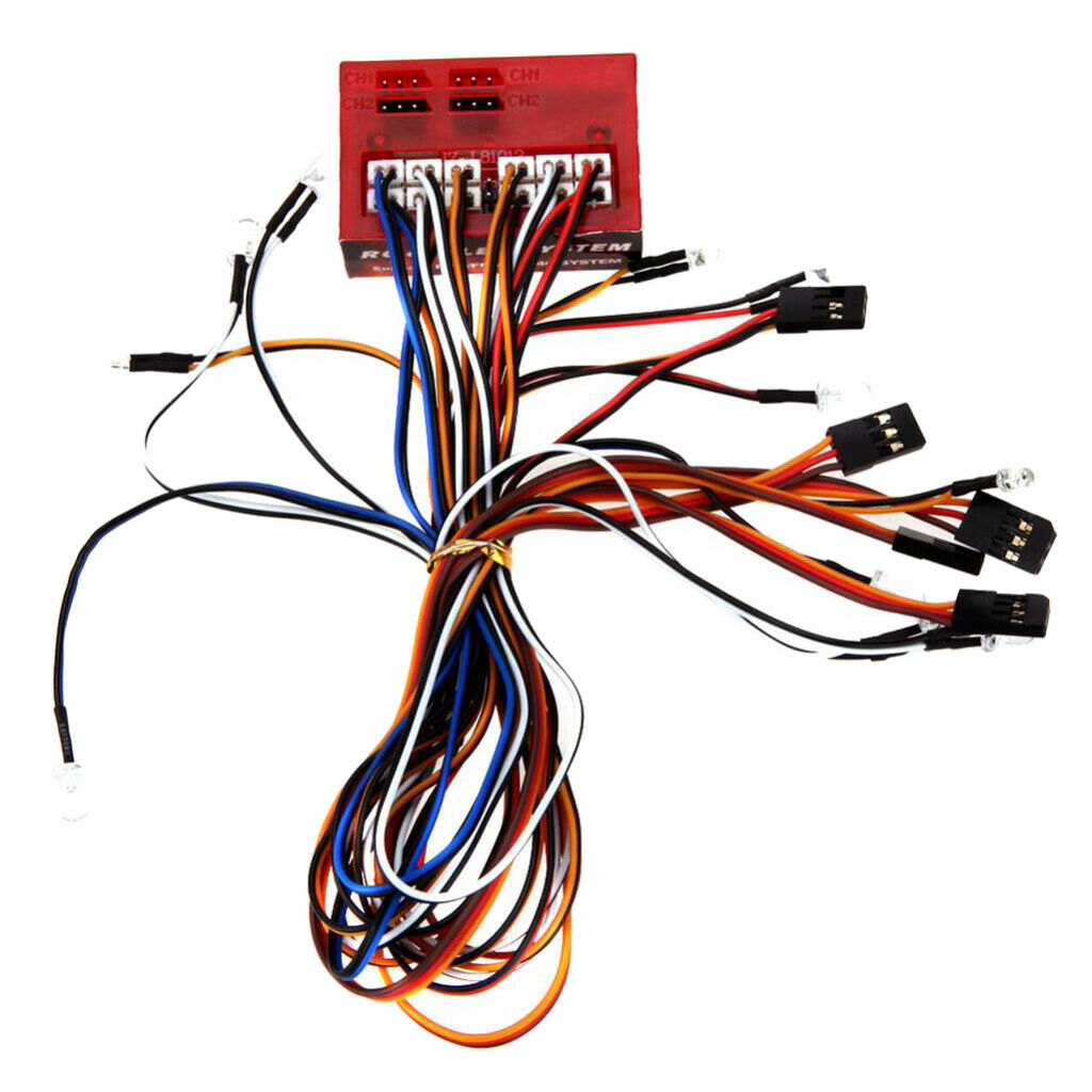 Climbing Car LED Lamp for 1/10 1/8 HSP Redcat  CC01 4WD Axial SCX10