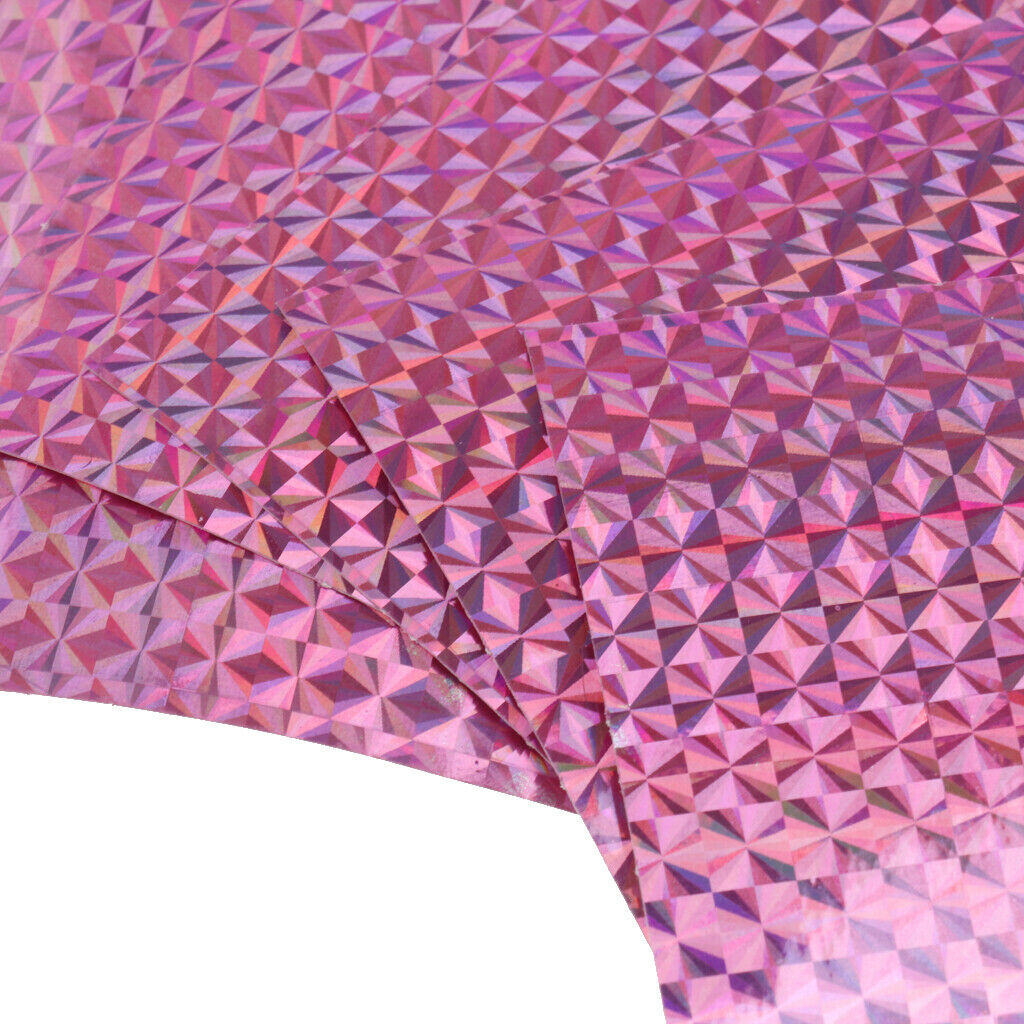 5pcs DIY Fishing Lure Outer Scale Reflective Tapes DIY Tackle Crafters Pink