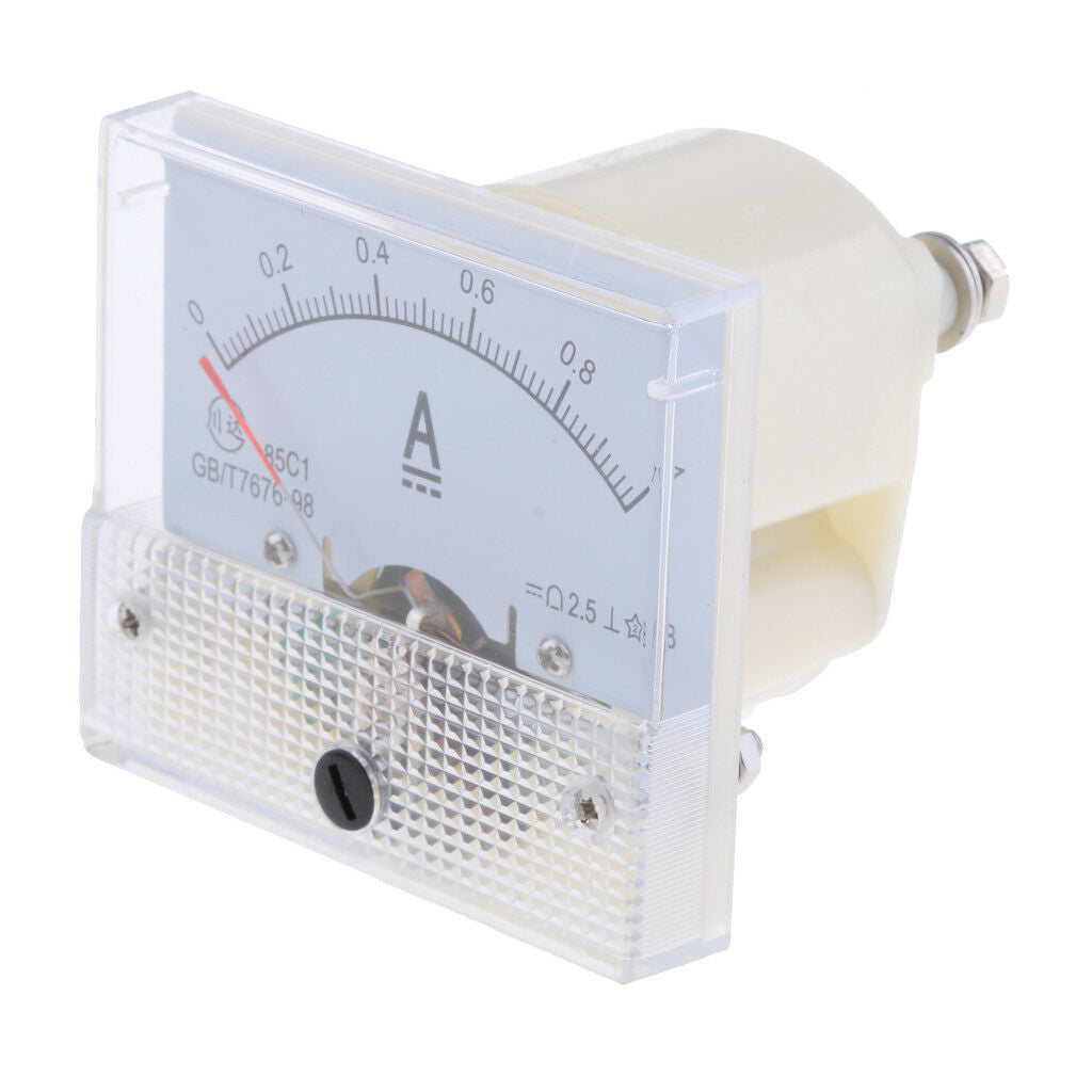 DC 1A Analog Ammeter Panel AMP Current Meter 0-1A Amp Meter 85C1 Class 2.5