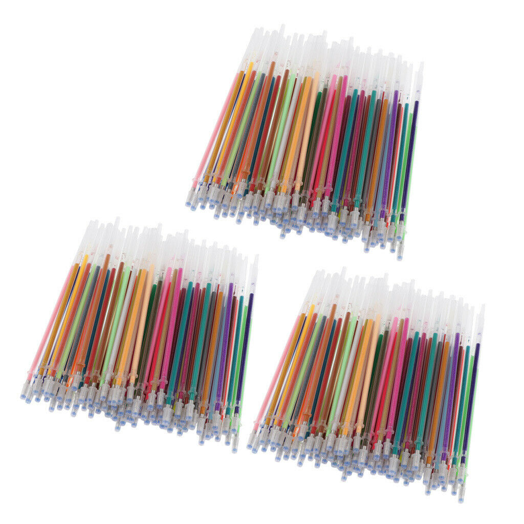 300x Gel Pen Refills Markers Writing Stationery DIY Art Painting Supplies