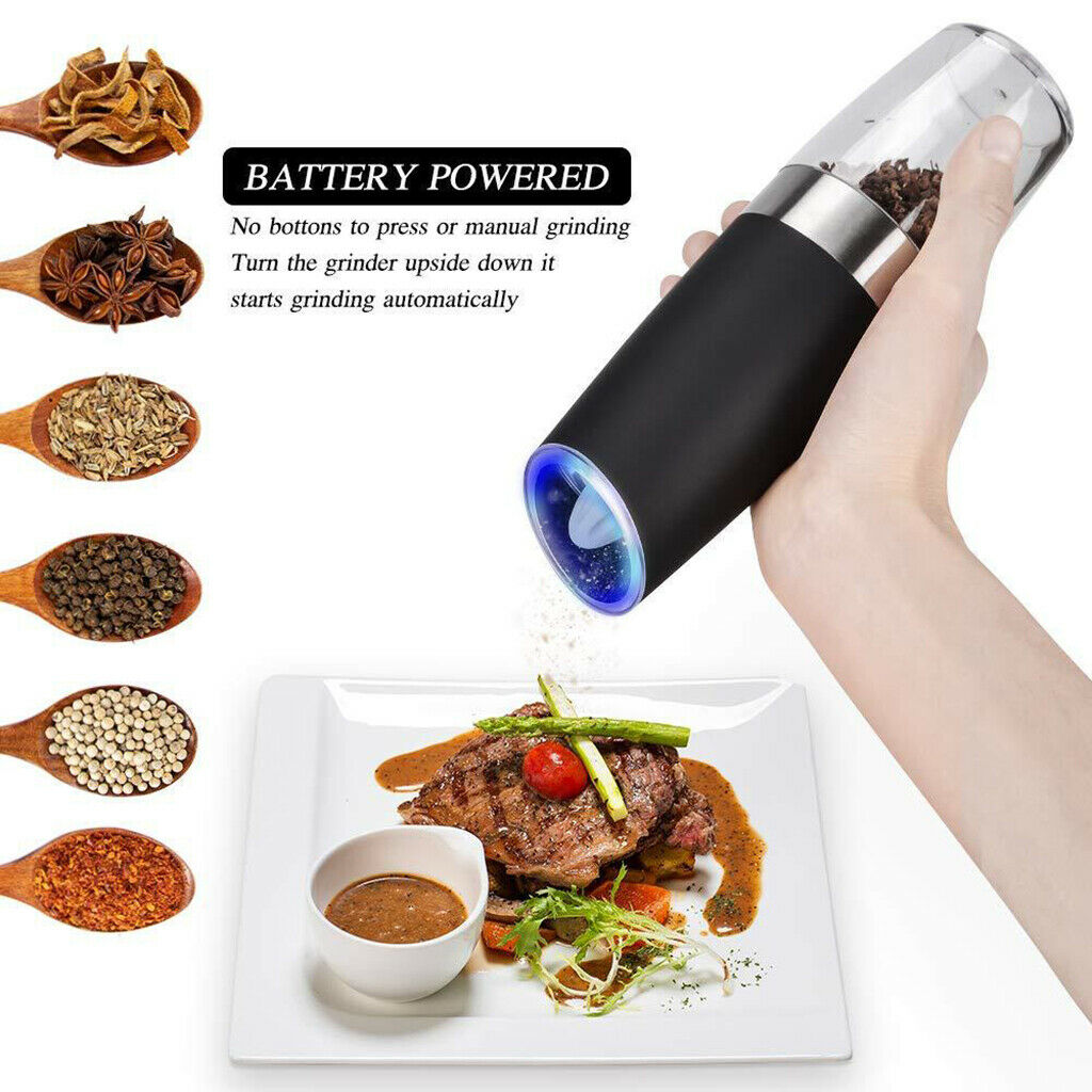 Automatic Electric Salt and Pepper Grinder Herb Mill Shakers Kitchens Gadgets