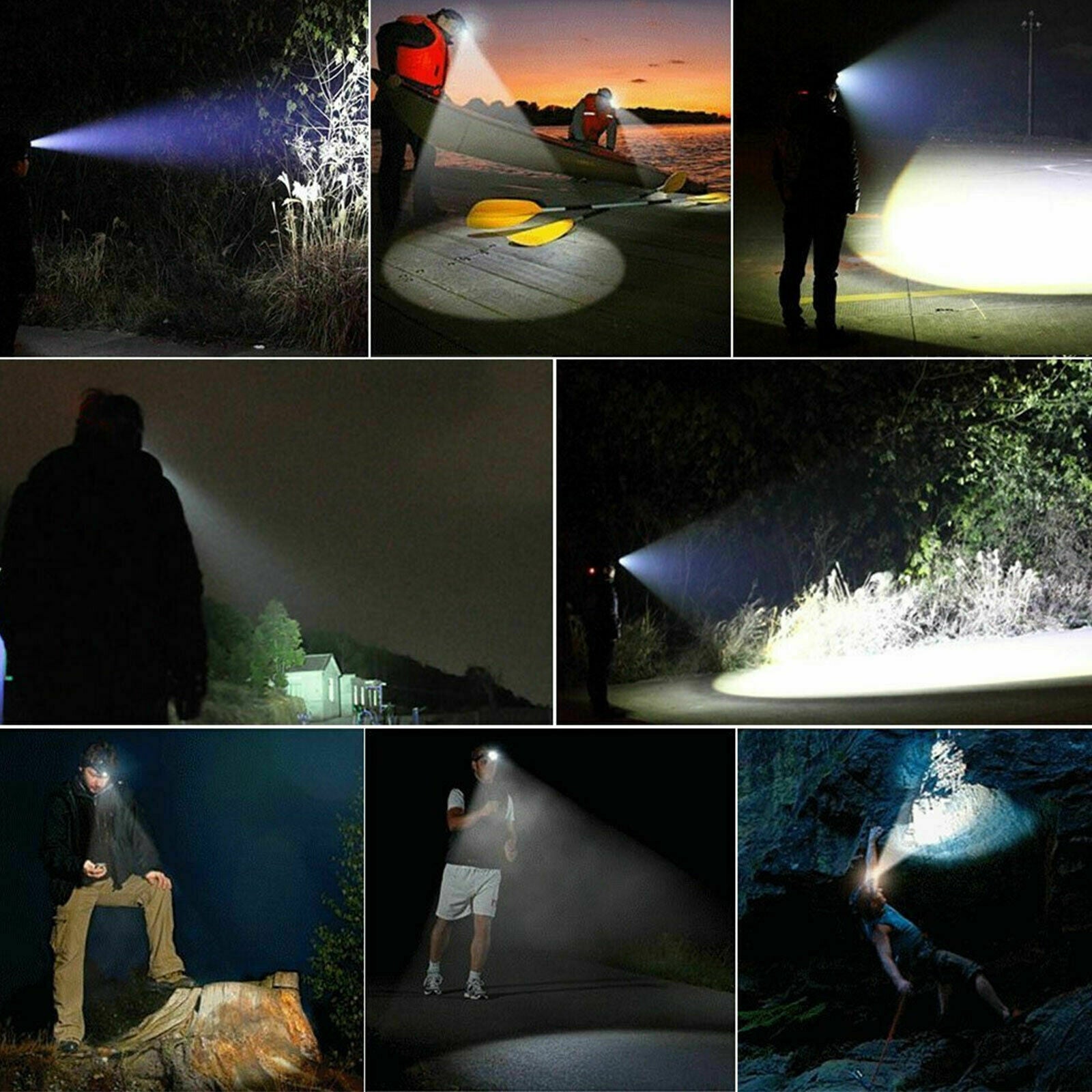 Rechargeable Camping Fish Super Bright T6 LED Headlight Headlamp Head Torch Lamp