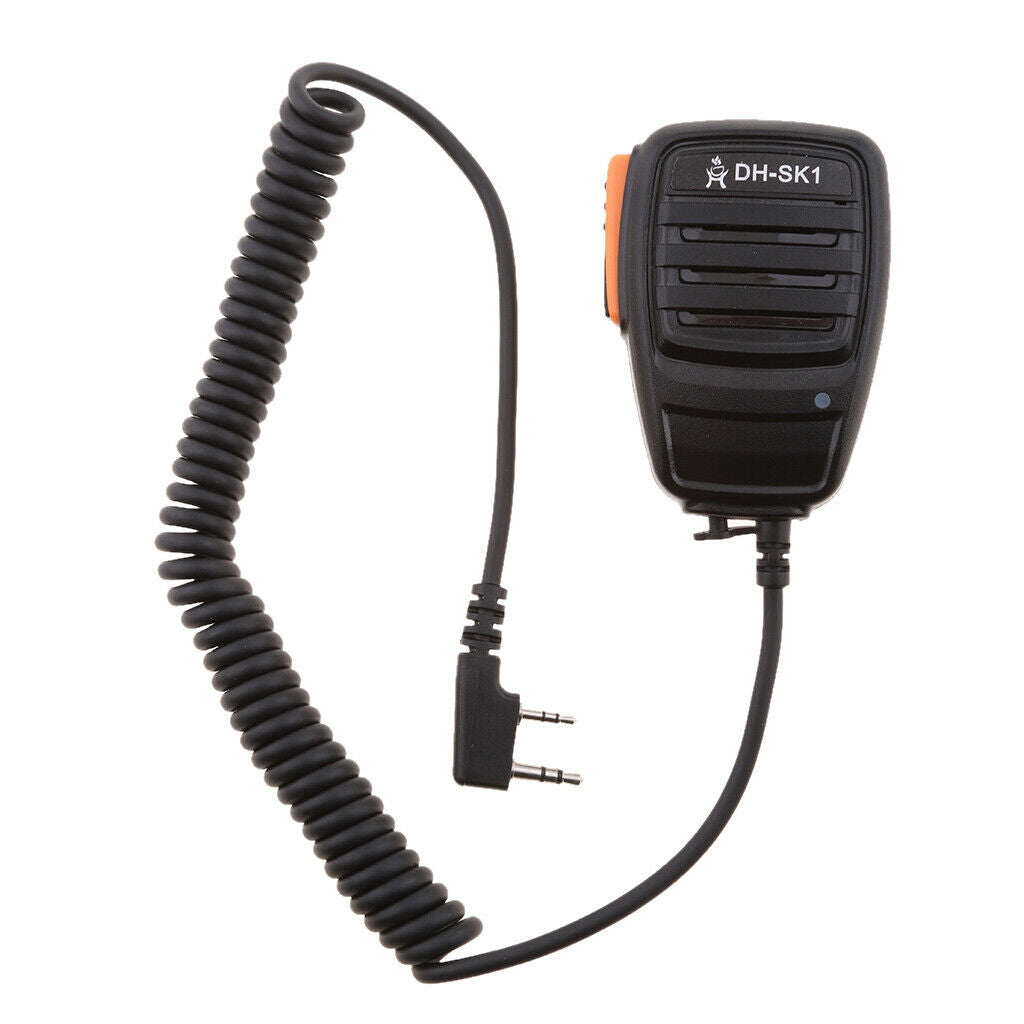 1 Pc Microphone Speaker With Spring Clip On Back Connects With Walkie Talkie