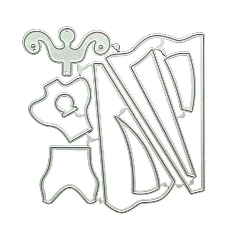 Dress Metal Cutting Dies Stencil DIY Scrapbooking Album Paper Card Template Mold
