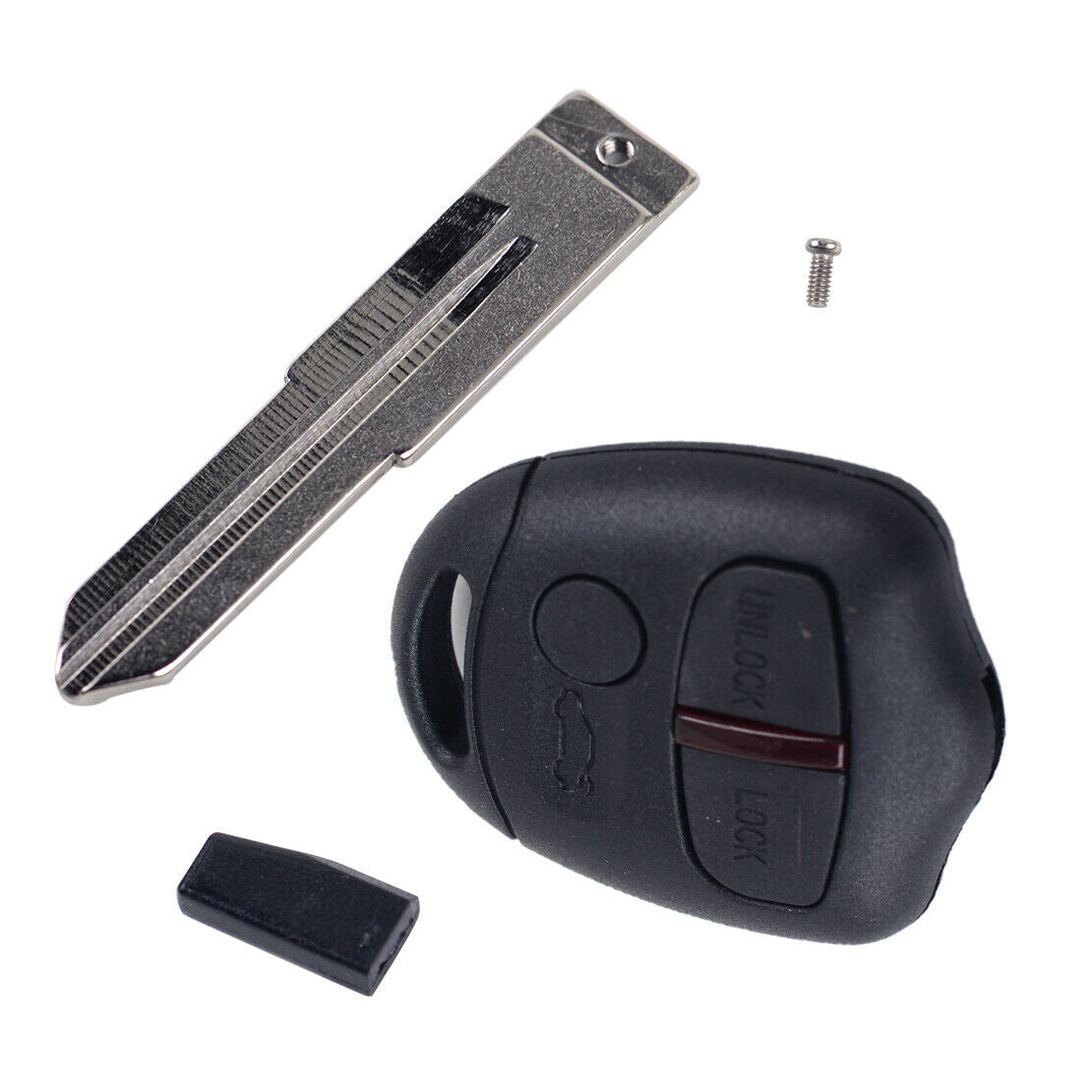 Remote Key Fob 433MHz w/ Chip Uncut Blade Fit for Mitsubishi Lancer Outlander An