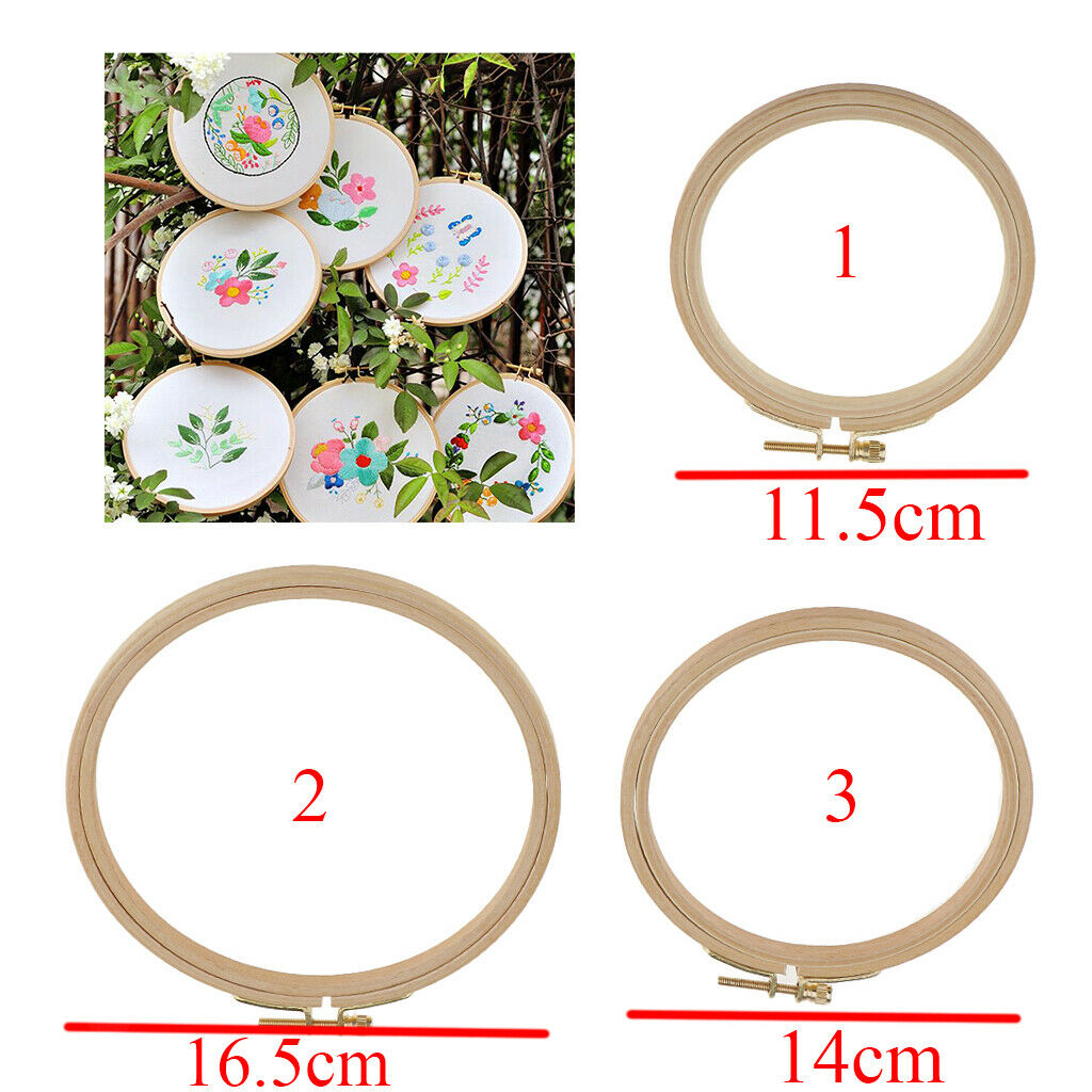 Wood Embroidery Cross Stitch Hoop Tapestry Frame Sewing Craft Tool