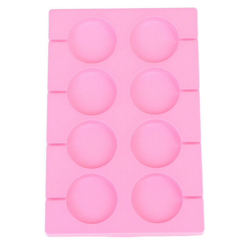 8 Holes Silicone Mold Big Round Lollipop Mold Cake Decorating Tools KitchenFCA