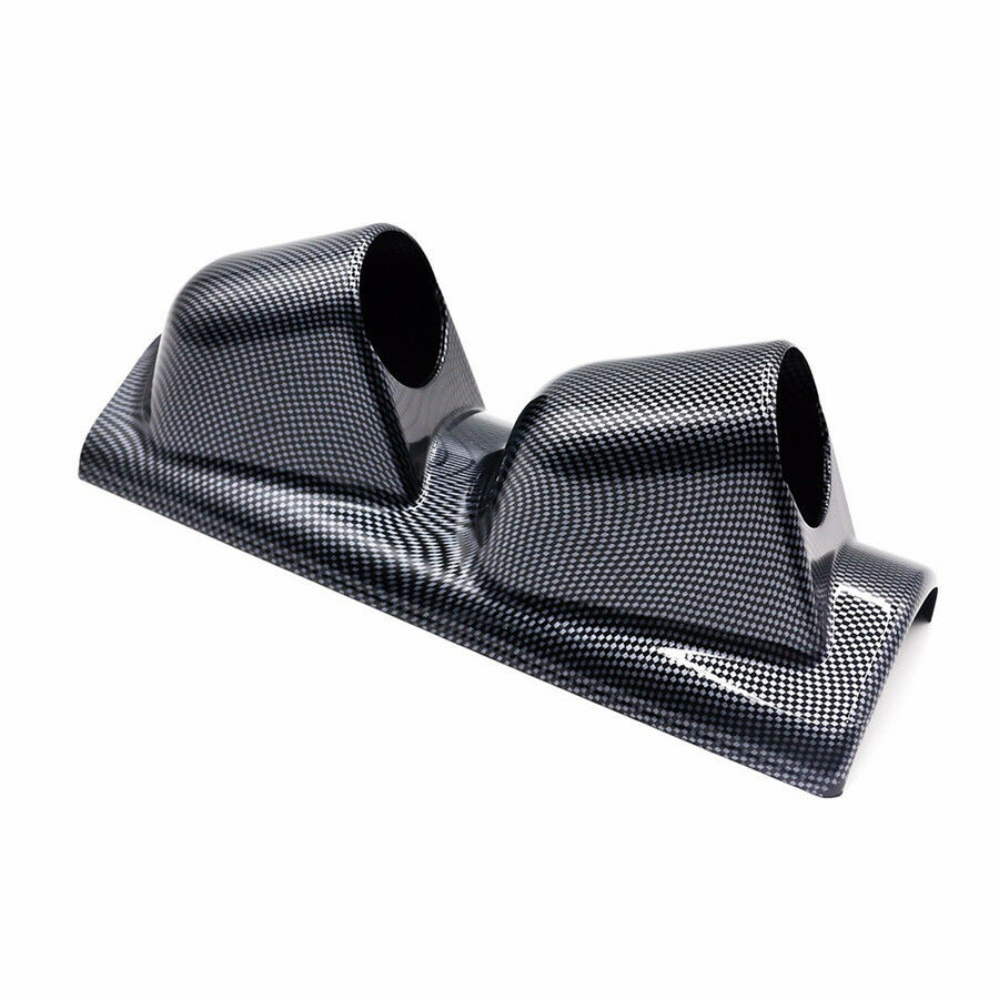 Car Meter 2"(52mm) Carbon Fiber A Pillar Pod Dual Holes Gauge Holder Pod - Left