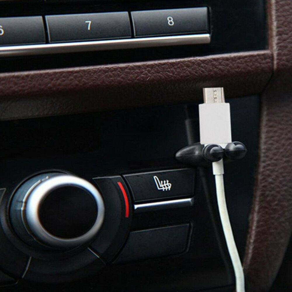 Car Charger Line Headphone/USB Cable Car Clip Interior Accessories 8Pcs/set
