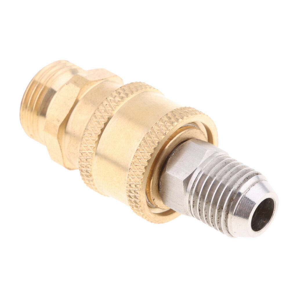 Pressure Washer Quick Release 14mm Male to 18mm Male Brass Coupling