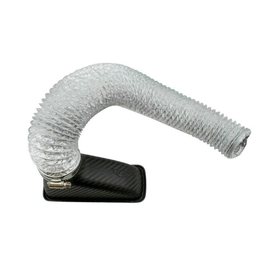 Car SUV Front Bumper Turbo Air Intake Pipe Turbine Inlet Pipe Air Funnel -Black