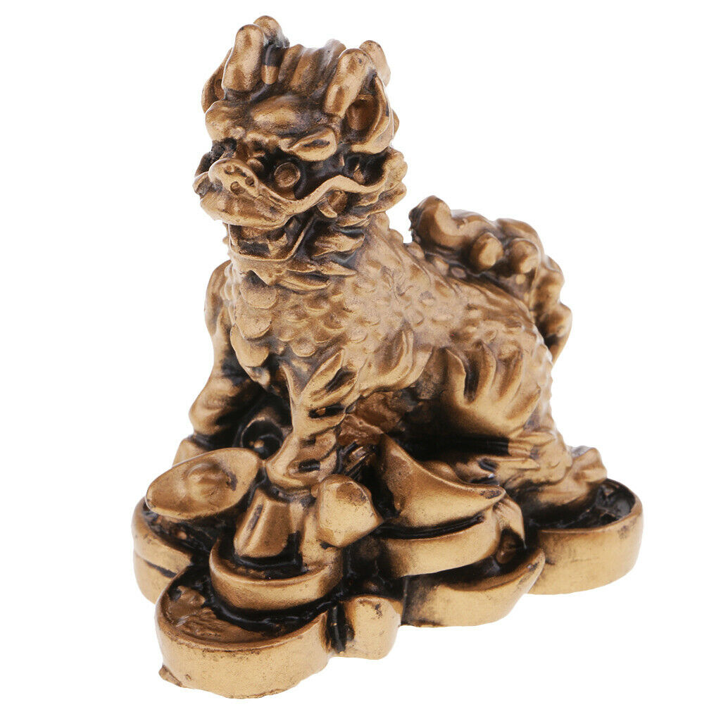 Feng Shui Chi Lin Wealth Statue of Fortune Home Decoration Crafts