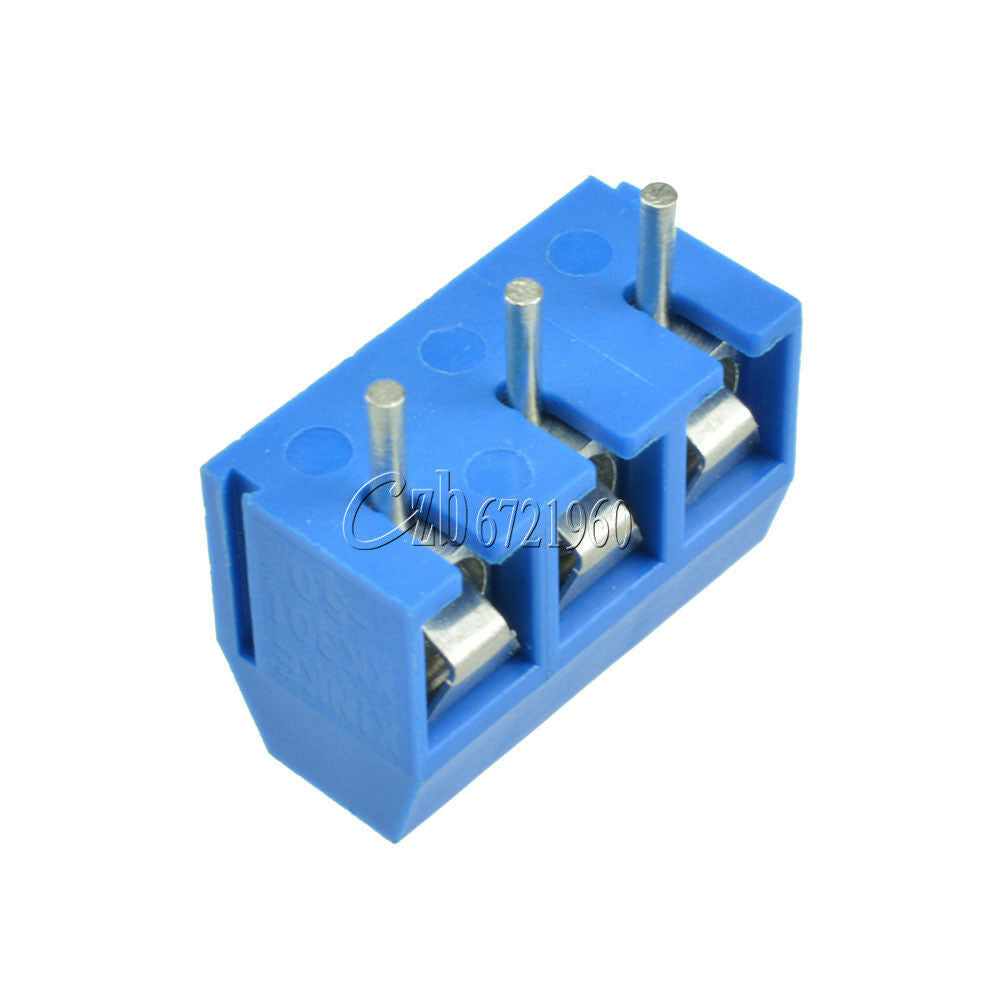 30PCS KF301-3P 5.08mm Blue Connect Terminal Screw Terminal Connector