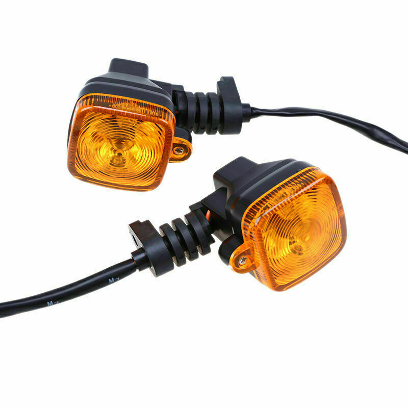 Amber Motorbike Motocross Scooter 12V Turn Signal Indicators Light Blinker Lamp