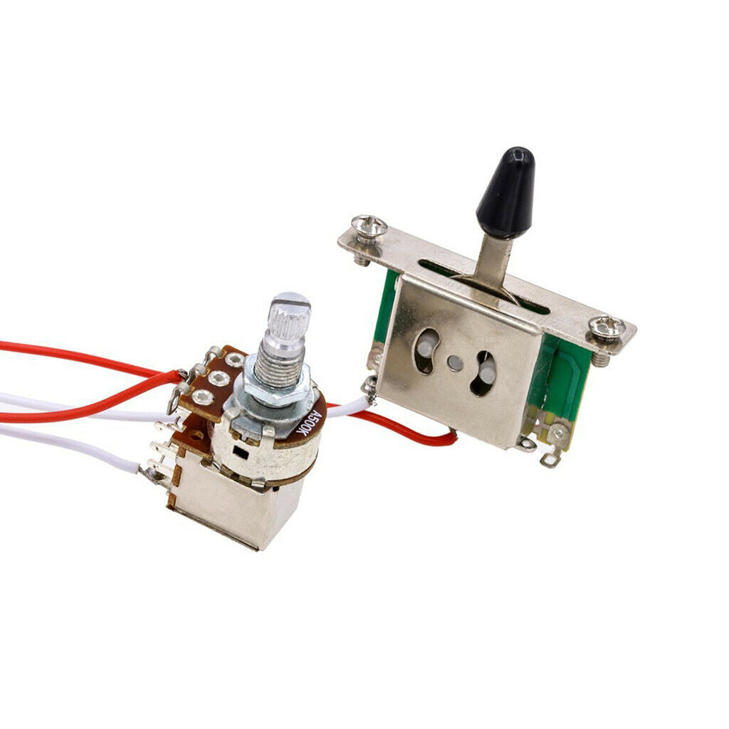 Guitar Wiring Kit 3 Way Switch 1 Volume 1 Tone Pots   for Electric Guitar