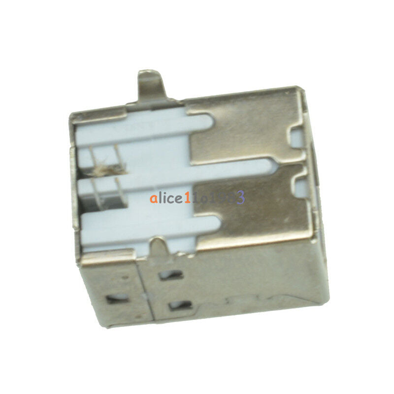 10Pcs USB 2.0 Female Type-B Connector Replace Solder Port Top