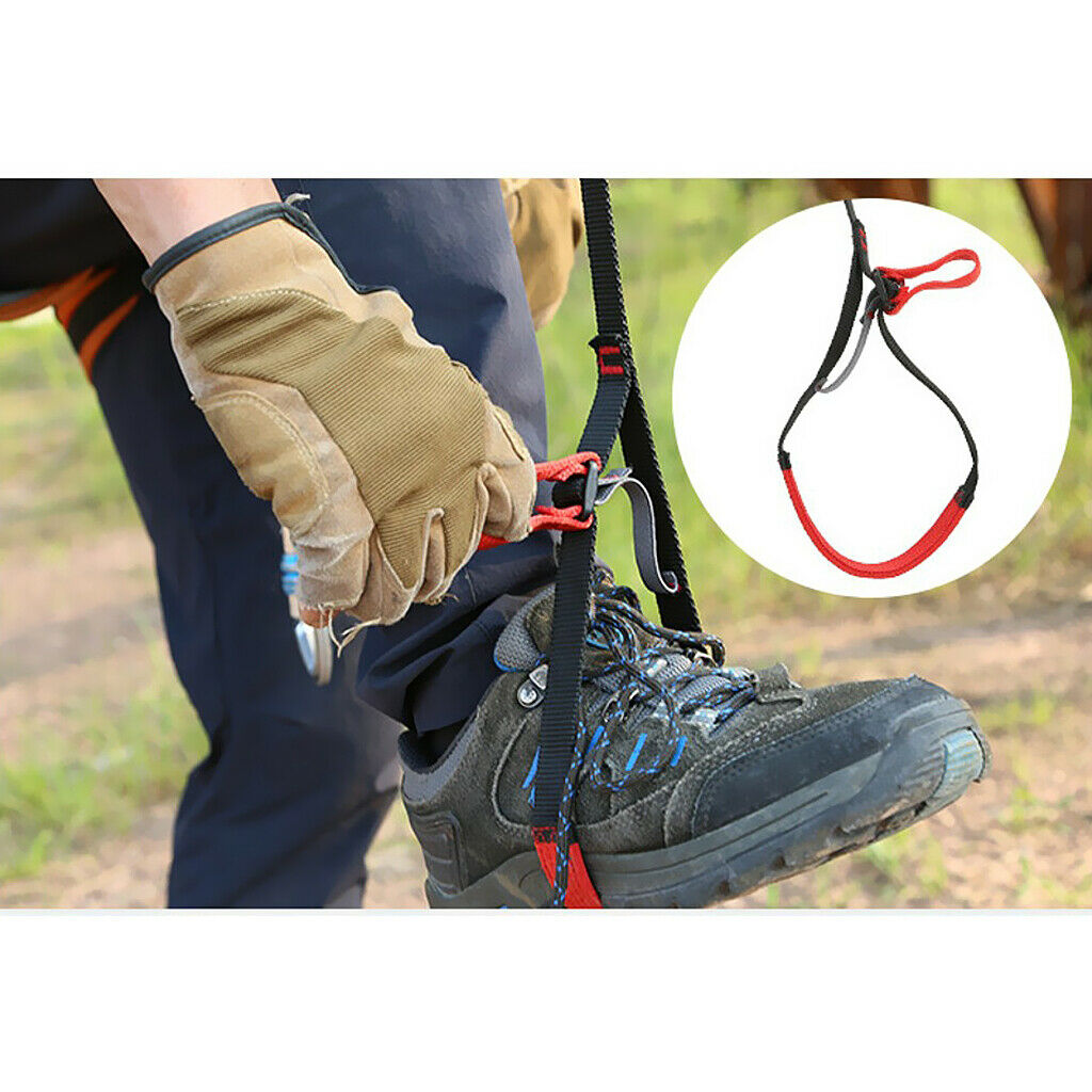 Pro Safety Tree Rock Climbing Foot Loop Webbing Sling Ascender Equipment
