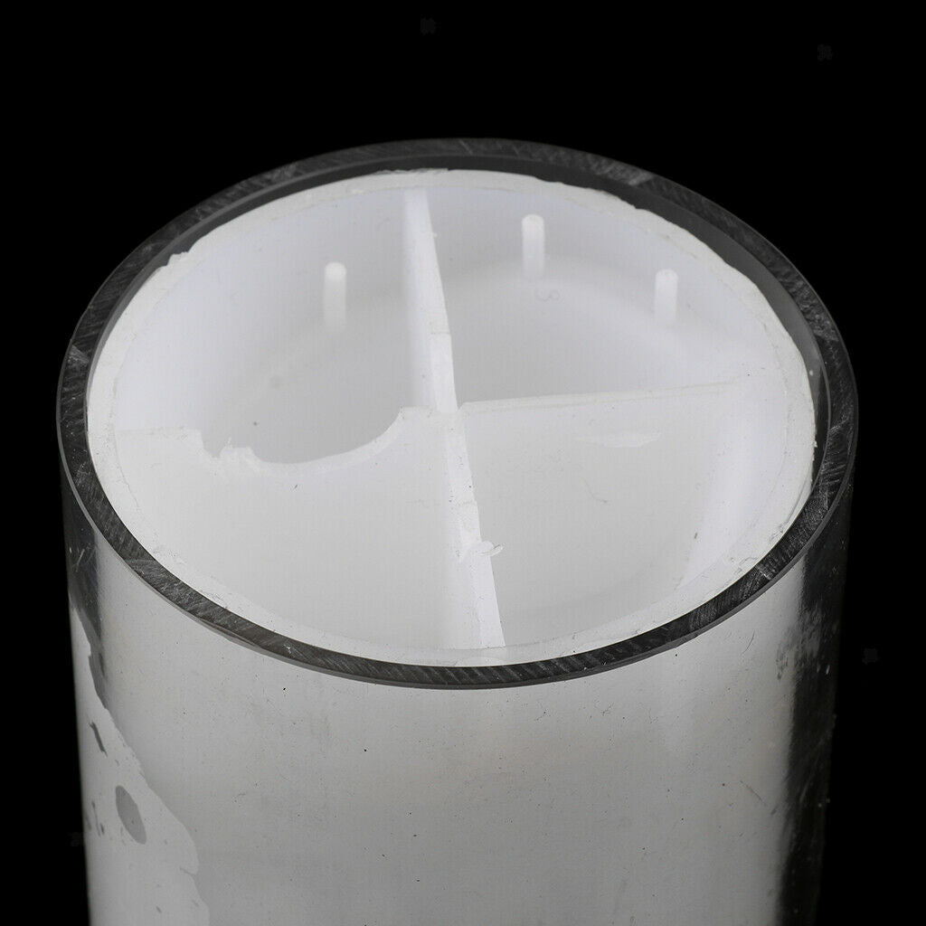 Plastic Ripple Shed Candle Mold Soap Mould DIY Candles Crafts 8.3 x 18.4 cm