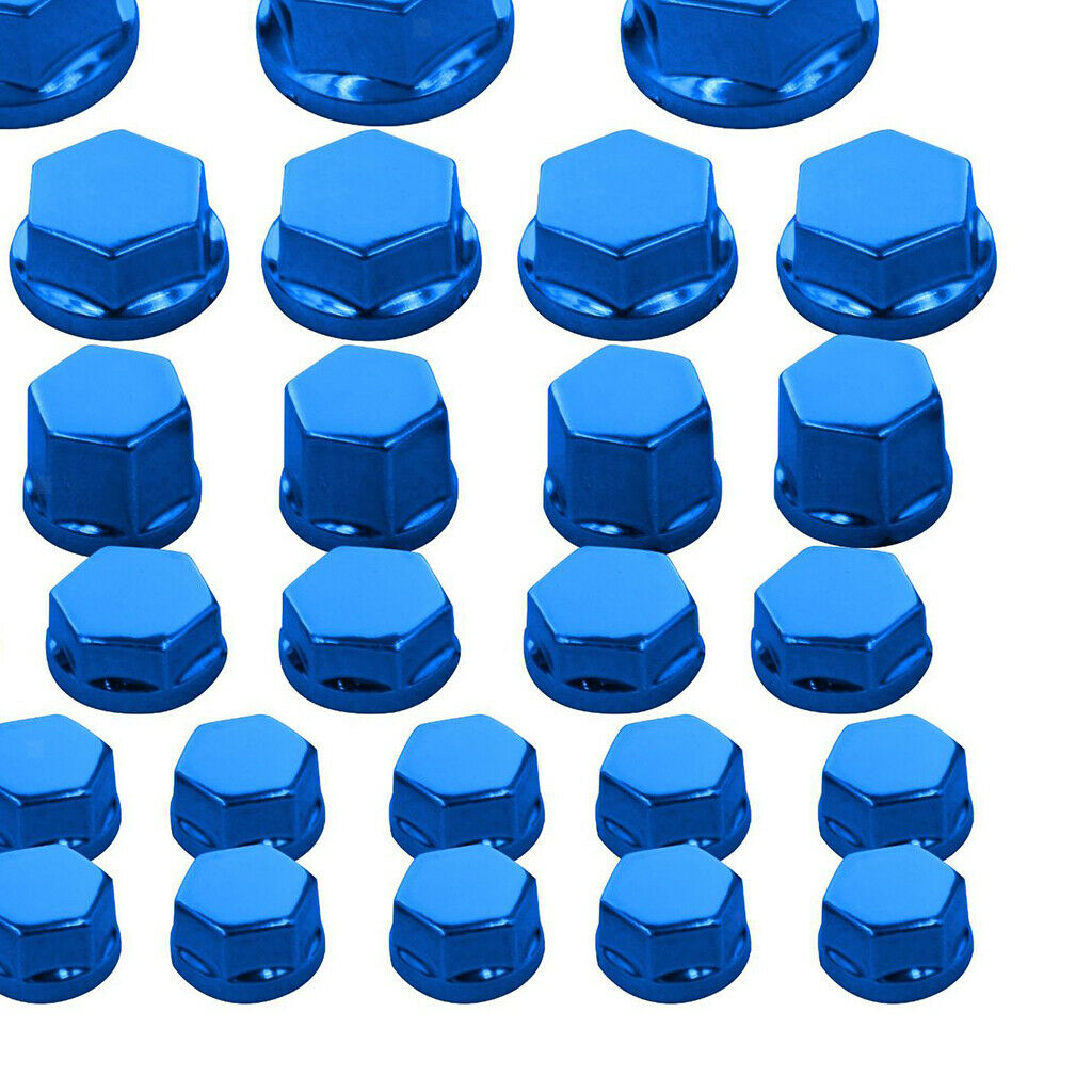 60x Motorbike Motorcycle Screw Nut Bolt   Cover Decoration For Yamaha