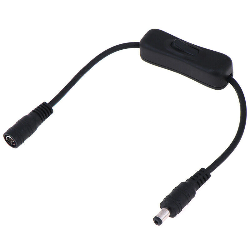 LED Strips In-Line Power Switch ON/OFF 2.1mm/5.5mm Cable Jack for Ardu YX.l8