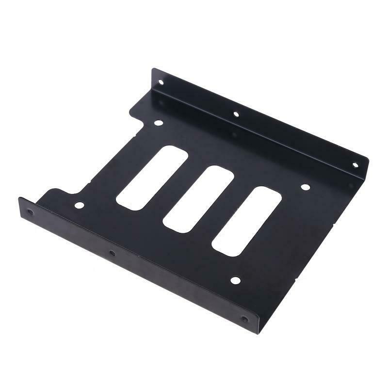 2.5in to 3.5in Hard Drive Mounting Bracket Kit SATA Data Cable SSD Tray Holder