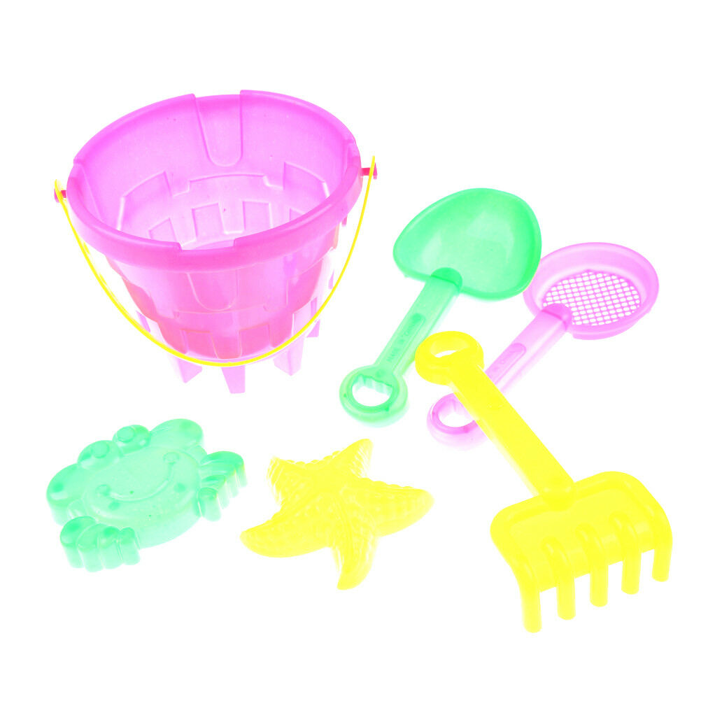 5pcs Kid Outdoor Beach Sand Tools Toys Bucket Shovel Set  Baby Play sand_DD